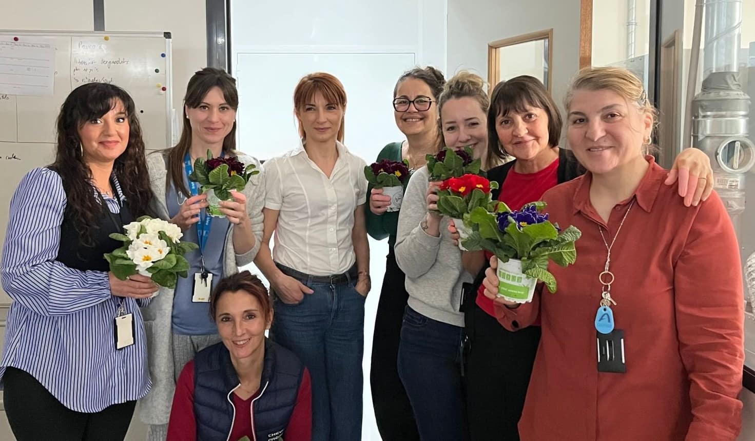 Une fleur pour célébrer les femmes de nos équipes